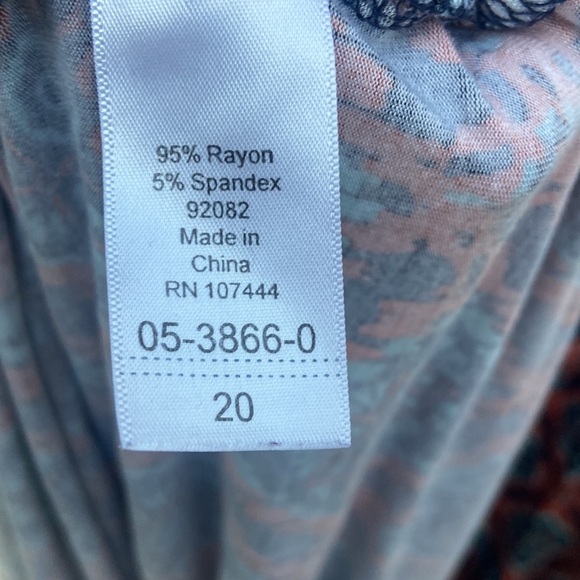 Jessica London sleeveless multicolor maxi dress plus size 20 - Picture 6 of 6